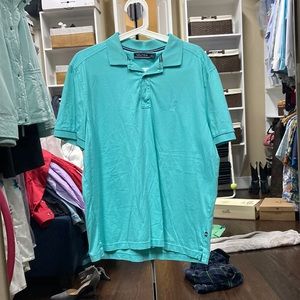 Mens Nautica Cyan Polo Shirt - Medium